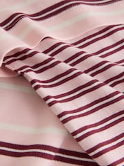 Pink Stripe Relaxed Fit Layered Long Sleeve T-Shirt - Image 3 of 3