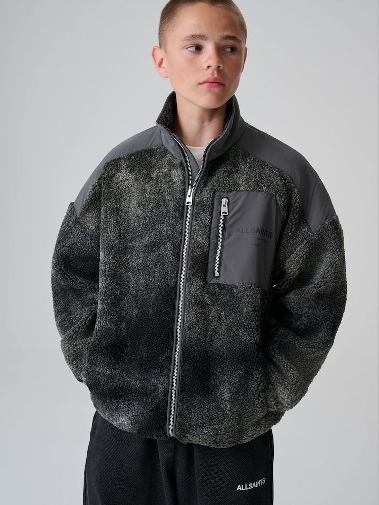 smALLSAINTS Washed Black Underground Fleece - Image 1 of 12 smALLSAINTS Washed Black Underground Fleece - Image 1 of 12