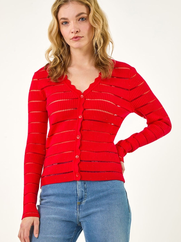 Cardigan med romersk kamskjellkant - Bilde 2 av 5