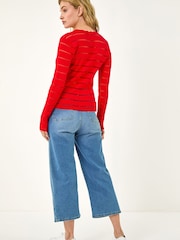 Cardigan med romersk kamskjellkant - Bilde 3 av 5