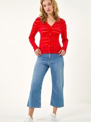 Cardigan med romersk kamskjellkant - Bilde 4 av 5