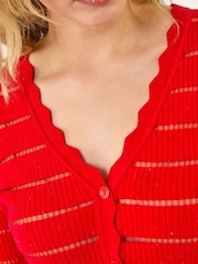 Cardigan med romersk kamskjellkant - Bilde 5 av 5