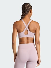 adidas Purple Optime Workout High Support Bra - Image 2 of 7