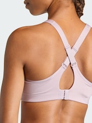 adidas Purple Optime Workout High Support Bra - Image 5 of 7