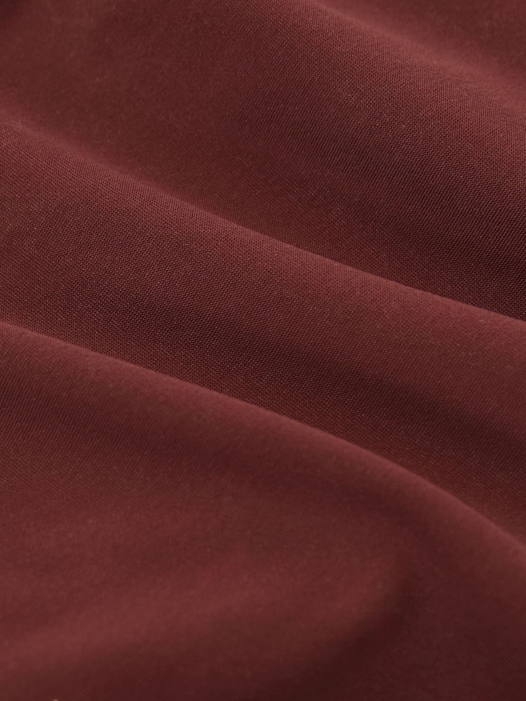 Rhubarb Red - Reiss Johannah Bikinihose mit gesäumten Raffungen - Bild 7 von 7