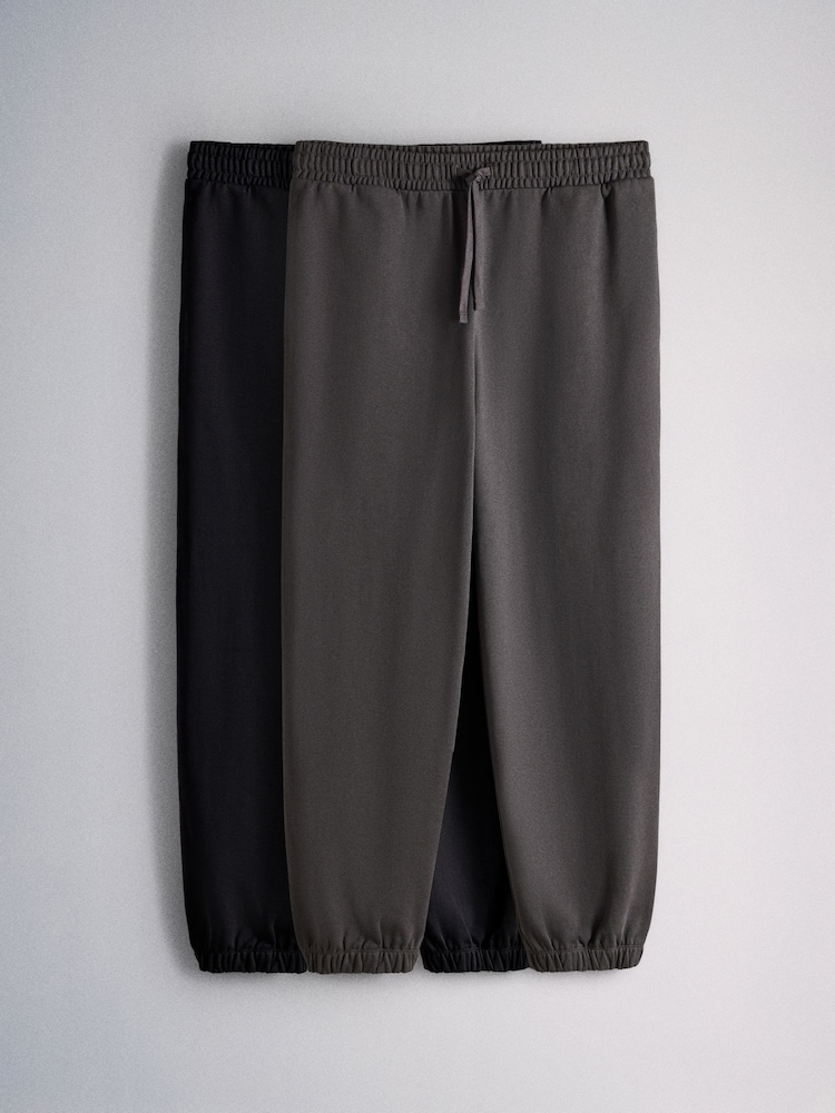 The Set 2 Pack Wide Fit cuffed Joggers - Imagem 1 de 5