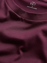 The Set 3 Pack Supima T-Shirts Brown - Image 5 of 6