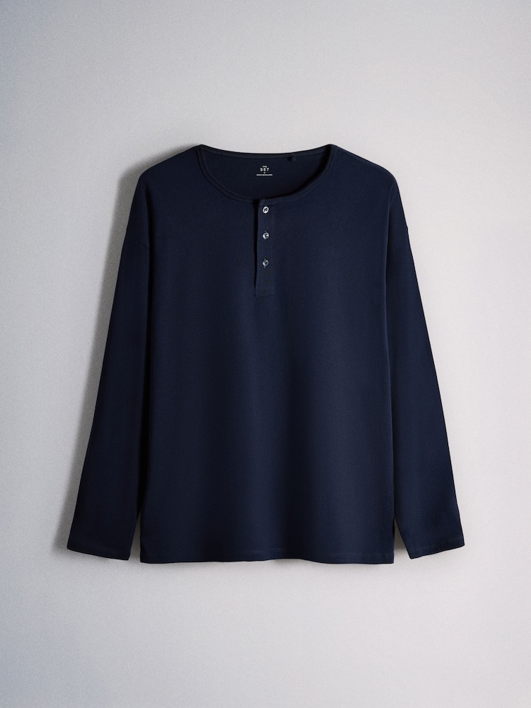 The Set 4PK Long Sleeve Henley Top - תמונה 2 מתוך 7