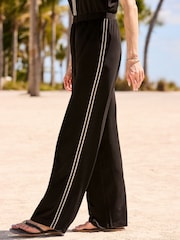 Sosandar Black Contrast Trim Detail Jumpsuit - Image 5 of 5