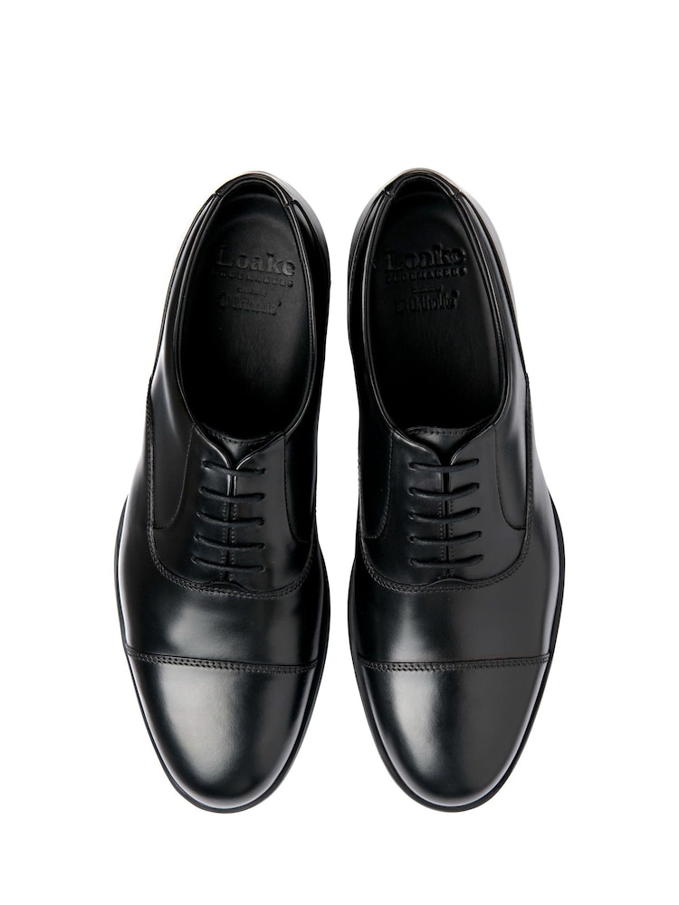 Loake Black Waxy Leather Padded Collar Chukka Boots - Image 3 of 3