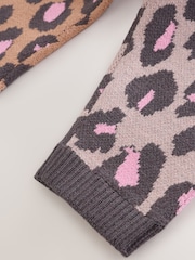 Leopard Knitted Cardigan and Leggings Baby Set 2 Piece (0mths-2yrs) - Image 13 of 14