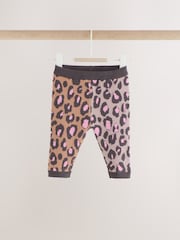 Leopard Knitted Cardigan and Leggings Baby Set 2 Piece (0mths-2yrs) - Image 7 of 14