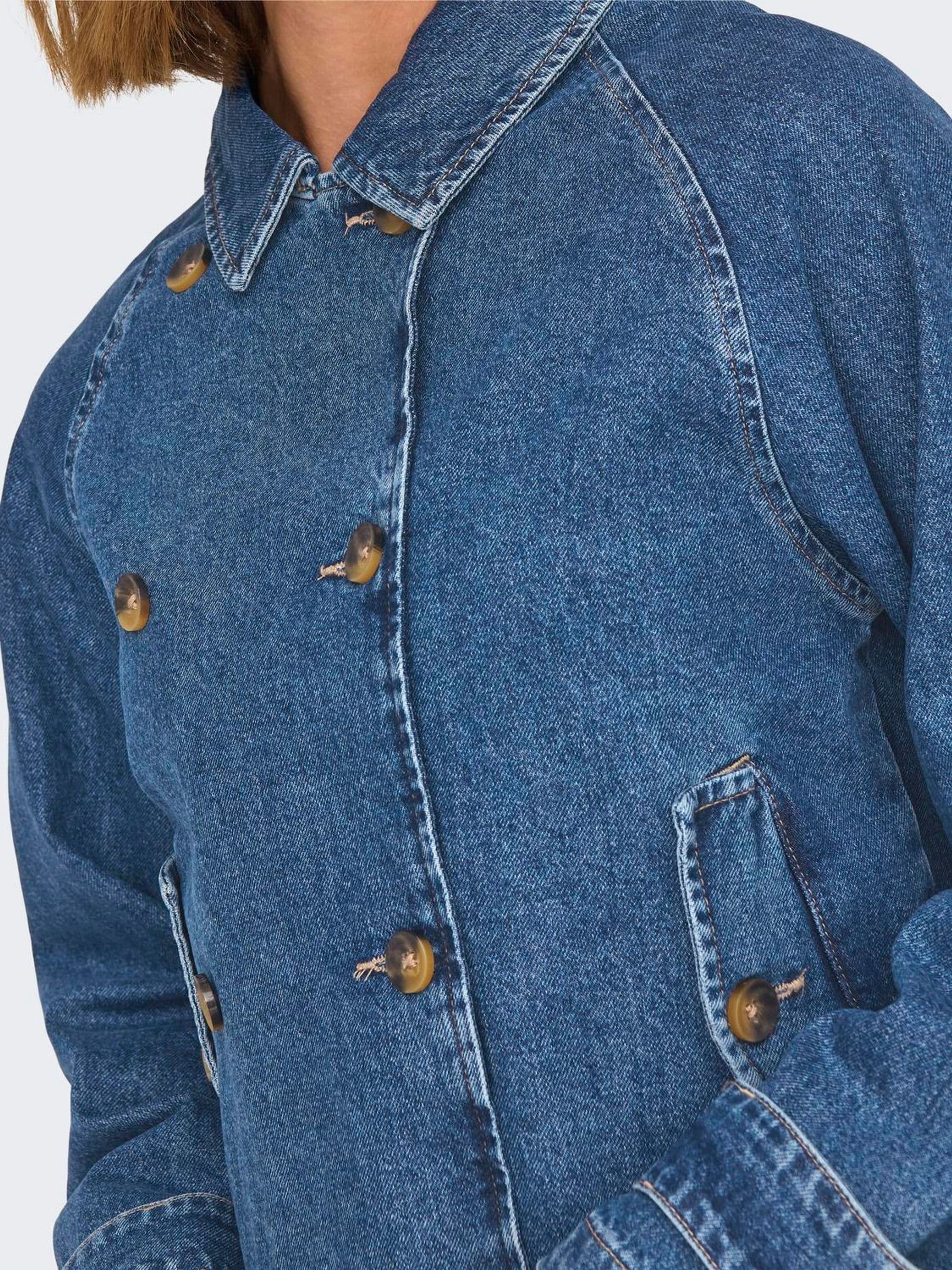 Buy ONLY Blue Denim Short Trench Coat from the Next UK online shop