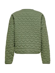 ONLY Green Heart Quilted Jacket - Image 6 of 6
