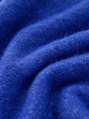 Cobalt Blue Long Sleeve Crew Neck Knitted Jumper With Wool - Image 3 of 3