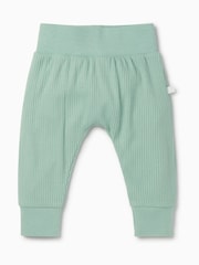 MORI Green Comfy Supersoft Ribbed Joggers - Image 3 of 3