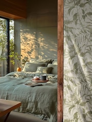 Galerie Wallcoverings Green Horizon Tree Leaf A4 Wallpaper Sample - Image 1 of 5