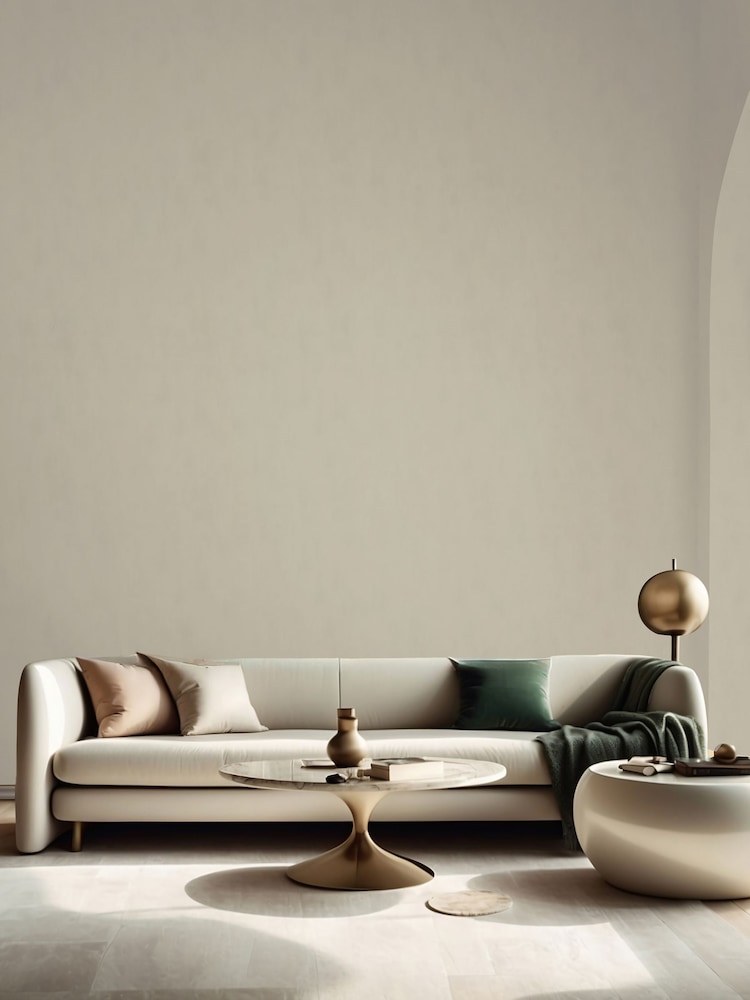 Galerie Wallcoverings Beige Terra Plain Texture Clay A4 Wallpaper Sample - Image 1 of 3