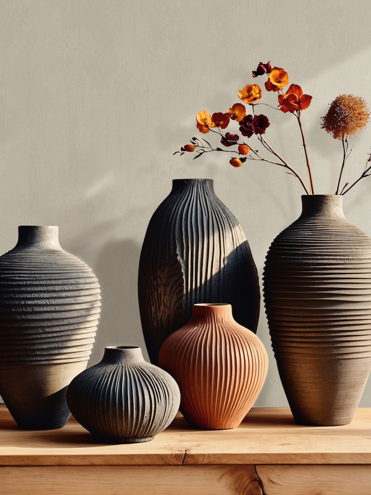 Galerie Wallcoverings Beige Terra Plain Texture Clay A4 Wallpaper Sample - Image 3 of 3