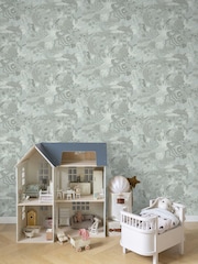 Galerie Wallcoverings Grey Resan Nautical A4 Wallpaper Sample - Image 1 of 2