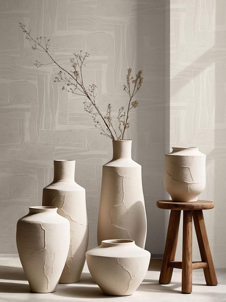 Galerie Wallcoverings Beige Terra Stone Clay A4 Wallpaper Sample - Image 1 of 2 Galerie Wallcoverings Beige Terra Stone Clay A4 Wallpaper Sample - Image 1 of 2