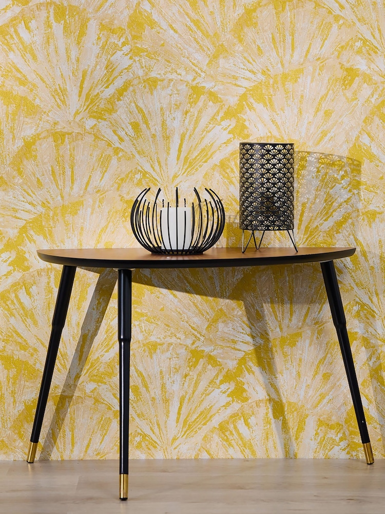 Galerie Wallcoverings Yellow Horizon Abstract A4 Wallpaper Sample - Image 1 of 5