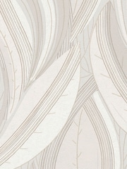 Galerie Wallcoverings Cream Horizon Tree Leaf A4 Wallpaper Sample - Image 2 of 5