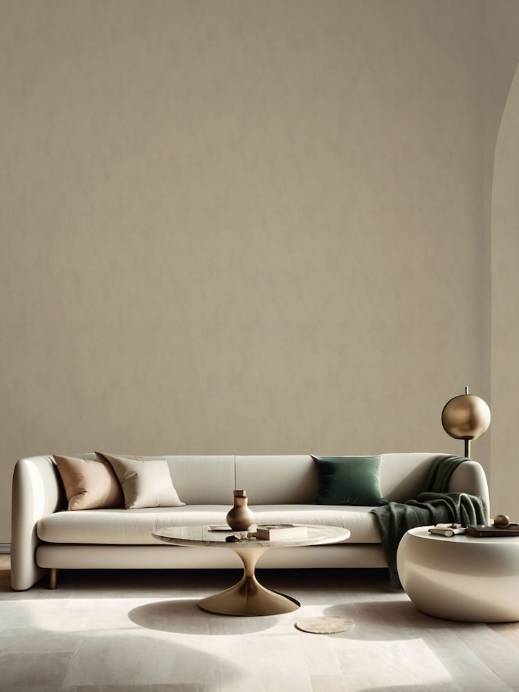 Galerie Wallcoverings Beige Terra Plain Texture Clay A4 Wallpaper Sample - Image 1 of 2 Galerie Wallcoverings Beige Terra Plain Texture Clay A4 Wallpaper Sample - Image 1 of 2