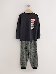 أسود/ألوان متعددة - Marvel Long Sleeve Jogger Pyjamas 2 Pack (3-14yrs) - صورة 2 من 6