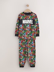 أسود/ألوان متعددة - Marvel Long Sleeve Jogger Pyjamas 2 Pack (3-14yrs) - صورة 3 من 6