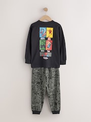 أسود/ألوان متعددة - Marvel Long Sleeve Jogger Pyjamas 2 Pack (3-14yrs) - صورة 4 من 6