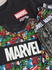 أسود/ألوان متعددة - Marvel Long Sleeve Jogger Pyjamas 2 Pack (3-14yrs) - صورة 5 من 6