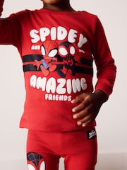 Red/Navy Spidey Snuggle Pyjamas 2 Pack (12mths-8yrs) - Image 4 of 11