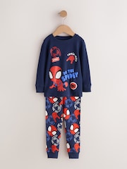 Red/Navy Spidey Snuggle Pyjamas 2 Pack (12mths-8yrs) - Image 7 of 11