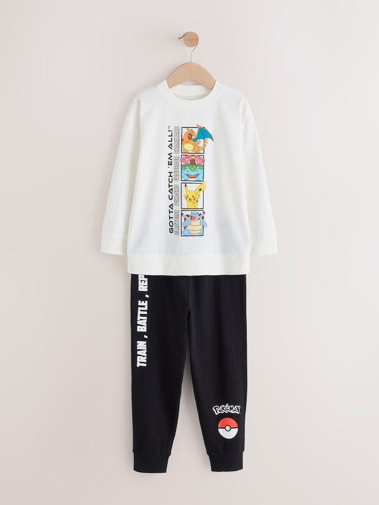 Black/Ecru Pokemon Jogger Pyjamas 2 Pack (3-14yrs) - Image 2 of 7