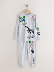 Blue/Grey Minecraft Jogger Pyjamas Set 2 Pack (5-16yrs) - Image 2 of 7