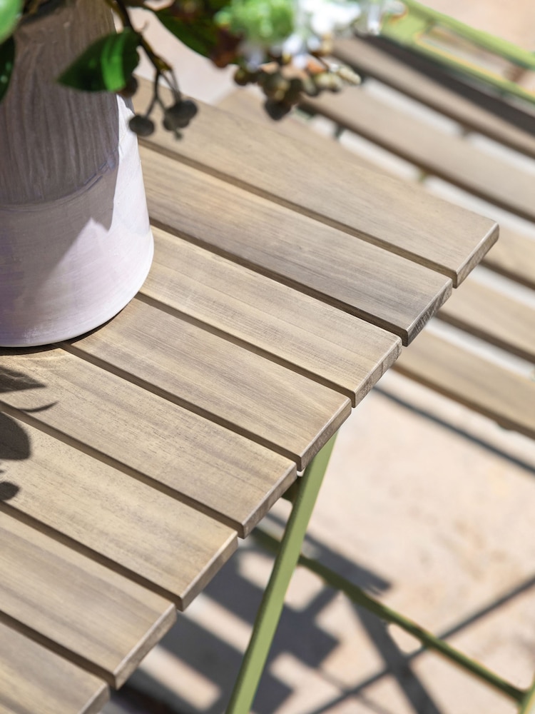 Gallery Home Brown Rhodes Garden Bistro Set - Image 2 of 4 Gallery Home Brown Rhodes Garden Bistro Set - Image 2 of 4