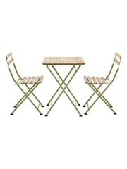 Gallery Home Brown Rhodes Garden Bistro Set - Image 4 of 4