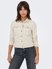 Only ז'קט ג'ינס סטרץ' קלאסי נוח - תמונה 1 מתוך 6