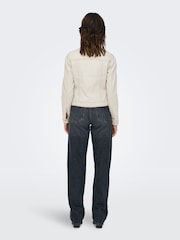 Only ז'קט ג'ינס סטרץ' קלאסי נוח - תמונה 2 מתוך 6