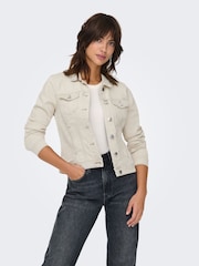 Only ז'קט ג'ינס סטרץ' קלאסי נוח - תמונה 4 מתוך 6