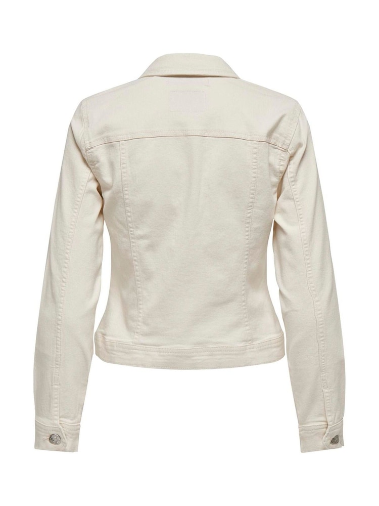 Only ז'קט ג'ינס סטרץ' קלאסי נוח - תמונה 6 מתוך 6