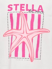 ONLY KIDS White Starfish Print Graphic T-Shirt - Image 3 of 3