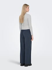 ONLY Blue Elasticated Waist Cotton Pull On Trousers - Image 3 of 5