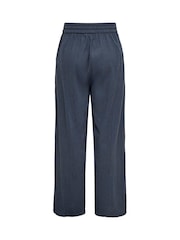 ONLY Blue Elasticated Waist Cotton Pull On Trousers - Image 5 of 5