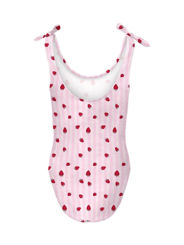 ONLY KIDS Red Strawberry Print Swimsuit - Image 2 of 3