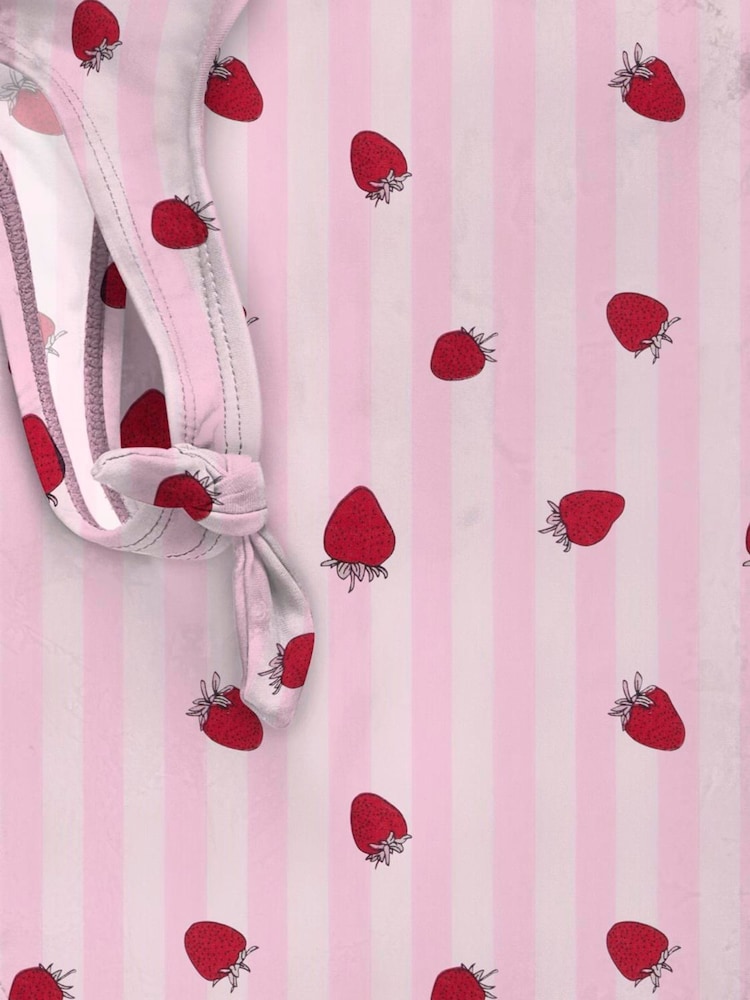 ONLY KIDS Red Strawberry Print Swimsuit - Image 3 of 3