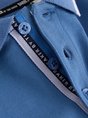 Baker by Ted Baker Light Blue Long Sleeve Polo Shirt - Image 11 of 13