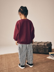Black/White Stripe Pull On Barrel Trousers (3mths-7yrs) - Image 3 of 4
