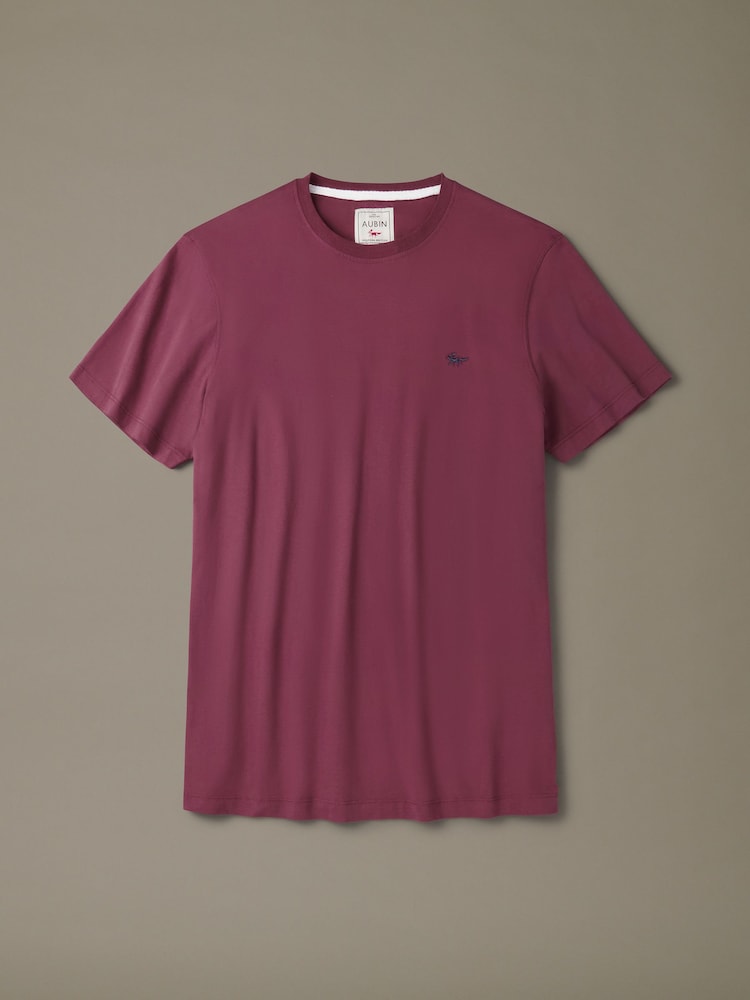 Aubin Red Cotton T-Shirt - Image 1 of 1